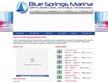 Tablet Screenshot of bluespringsmarina.com